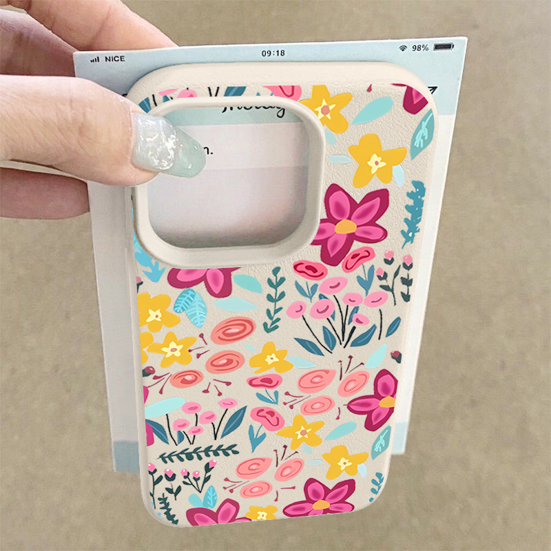 Phone Cases Popular - Etui na telefon z kolorowymi kwiatami