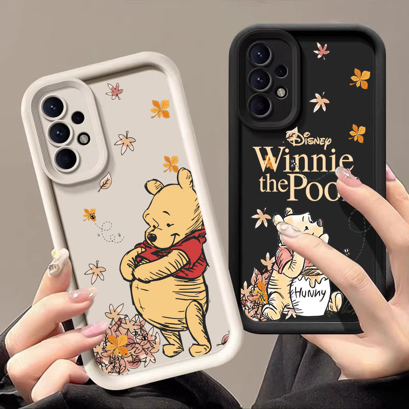 Phone Cases Galaxy A17 - Jesienny Pokrowiec Silikonowy z Kubusiem Puchatkiem