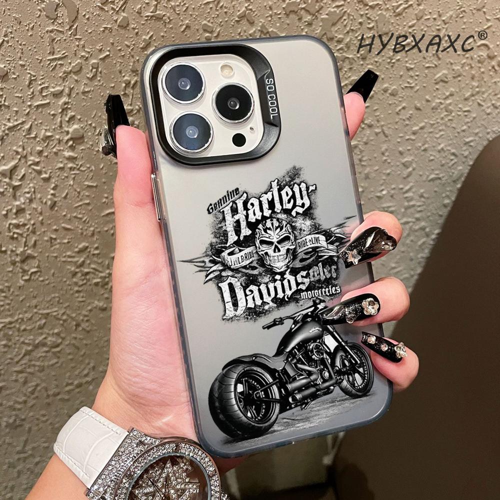 Phone Cases Quotes - HYBXAXC Gotycki Design Motocykla z Czaszką