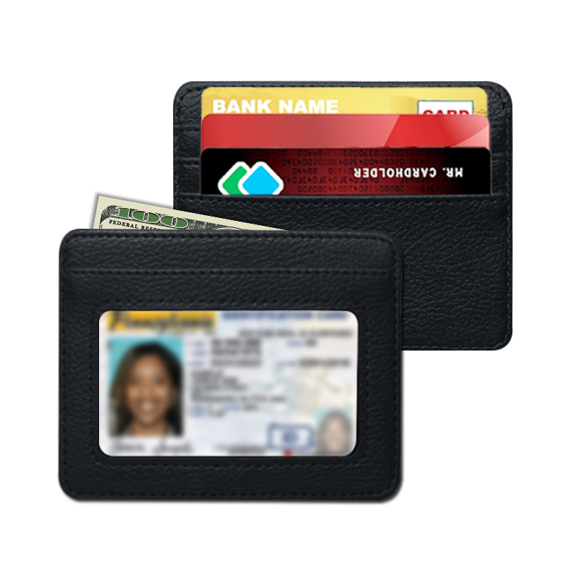 Slim Card Slot Case - Cienki mini portfel ze skóry PU