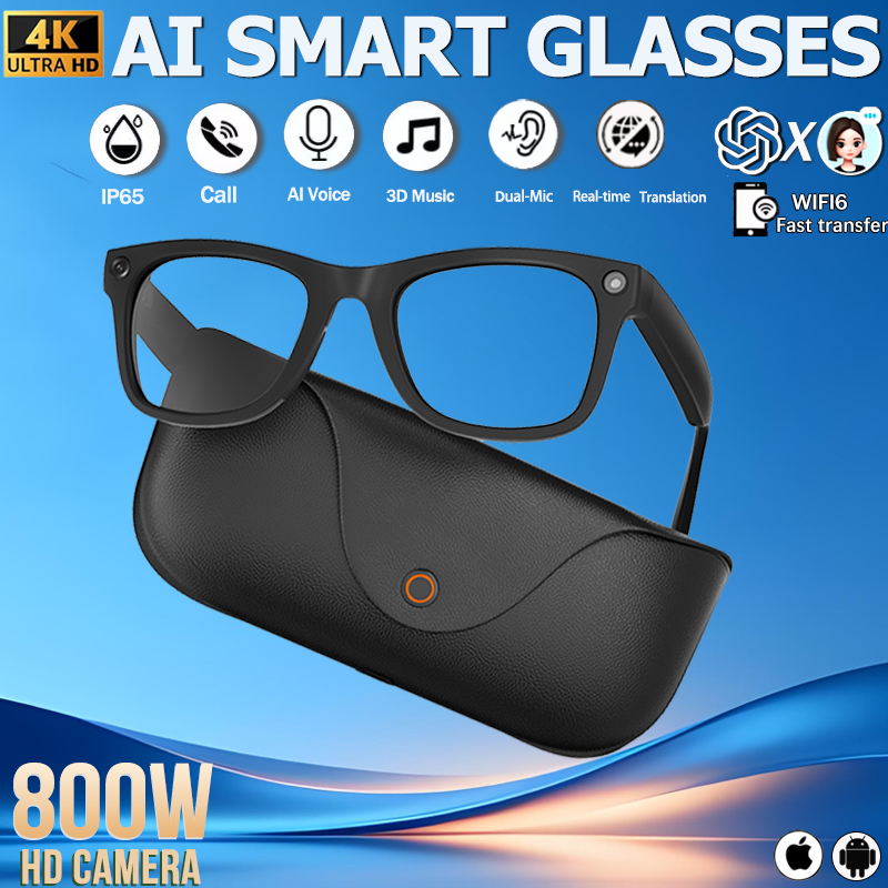 Phone Cases Android - Okulary inteligentne 2026 z prawdziwej skóry,