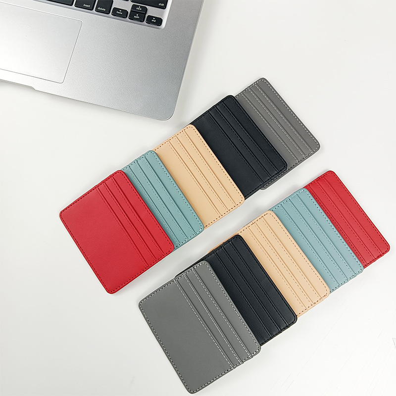 1Pc Pu skórzane etui na dowód  – Slim Card Slot Case recenzja i cena