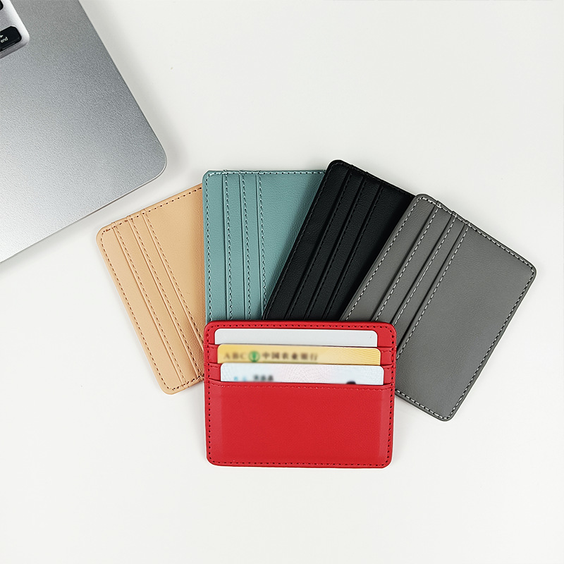 1Pc Pu skórzane etui na dowód  – Slim Card Slot Case recenzja i cena