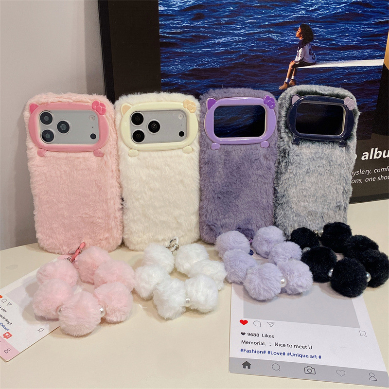 Luksusowe, jednokolorowe, futr – Phone Cases Popular recenzja i cena