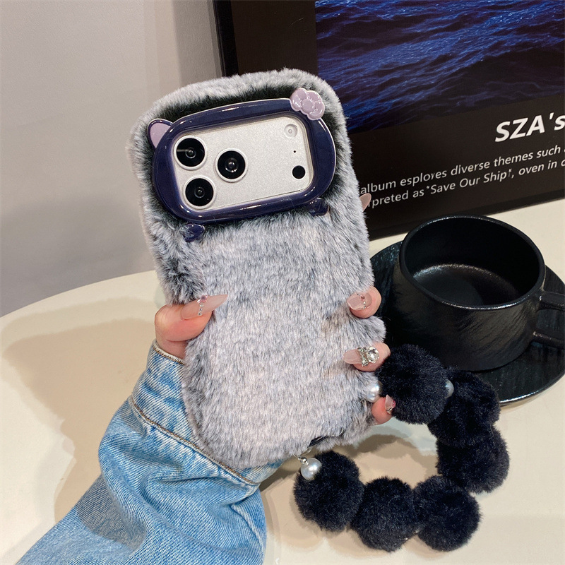 Luksusowe, jednokolorowe, futr – Phone Cases Popular recenzja i cena