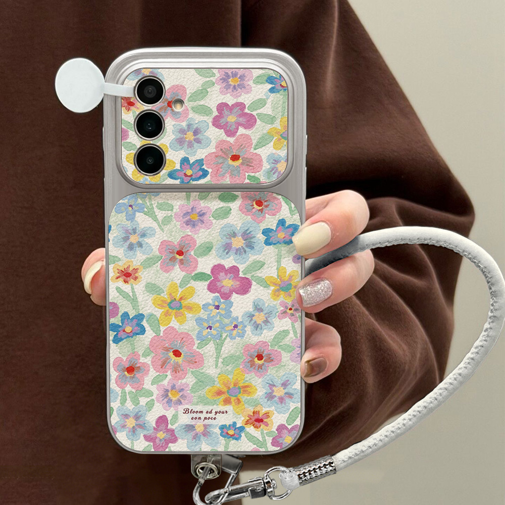 Kolorowe, kwiatowe skórzane et – Phone Cases For Samsung recenzja i cena