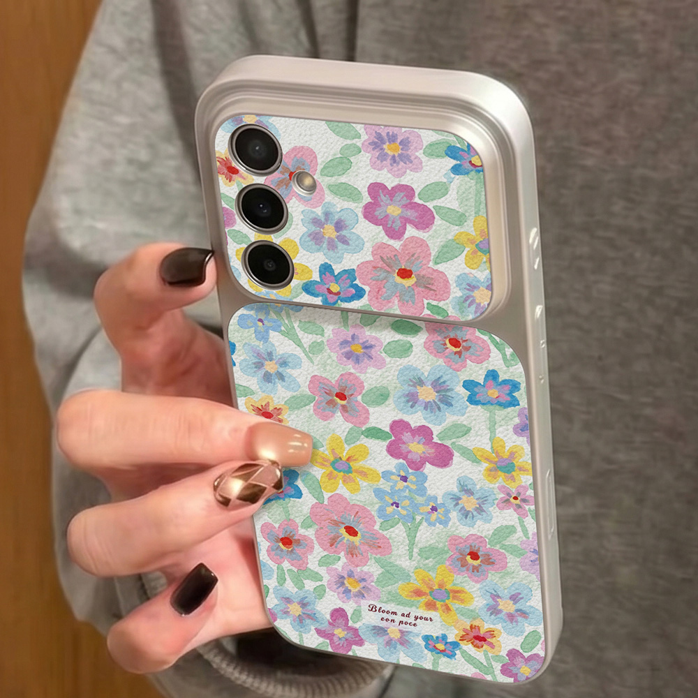 Kolorowe, kwiatowe skórzane et – Phone Cases For Samsung recenzja i cena